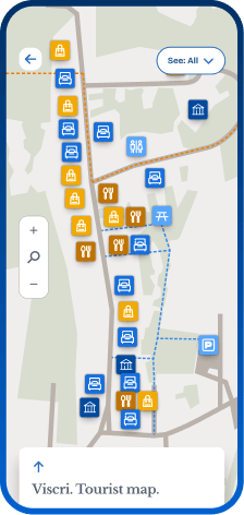 Interactive tourist map